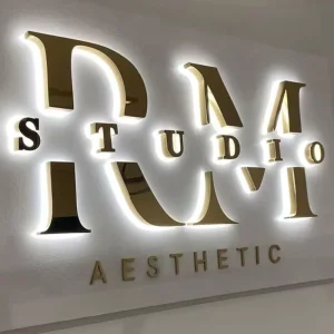 Factory Direct Custom Business Logo 3D Metal LED Letters Sign Metal LED Illuminated Sign LED Sign Board for Advertising