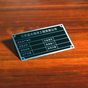 Factory Direct Custom Logo Colorful Printing Metal Plate Custom Nameplate For Desk