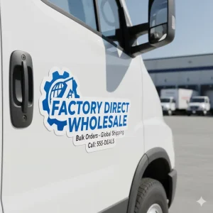 Factory Direct Custom Magnetic Car Sign PVC Laminated Finish UV Resistant Reusable Car Magnet Decals Stickers