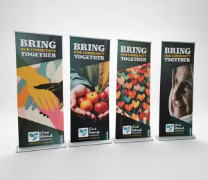 Factory Direct Custom Size Retractable Roll up Banner Vertical Standing Display Stand Trade Show Promotion Pop up Banner