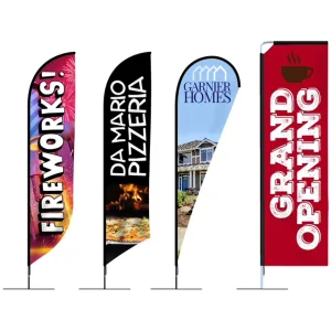 Factory Direct Custom UV Waterproof Teardrop Flag