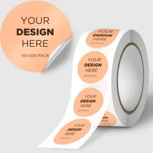 Factory Direct Custom Vinyl Stickers Roll with Logo Waterproof Branding Labels for Packaging Business Die Cut Decals