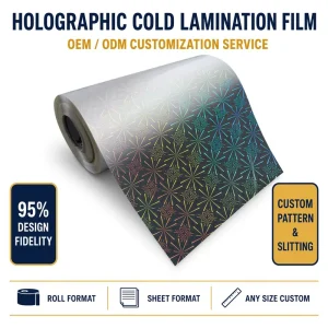 Factory Direct Laser Cold Film 50mic Holographic Star Sand Glitter Effect for Printing Packaging Industry