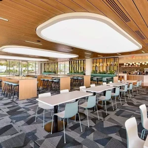 Factory Direct PVC Stretch Ceiling Film Soft Light Box Fabric for Restaurant Dining Hall Hotel Mall Easy Ceiling Grid