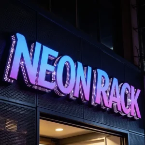 Factory Direct Perforated Hole Punching Channel Letter LED Sign Fabricated Metal Side Lit Outdoor Illuminated Signage Storefront