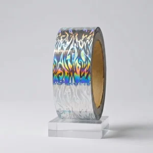 Factory Direct Sale 12-25 Micron Holographic Lamination Film Foil Rolls for Consumer Products Packaging