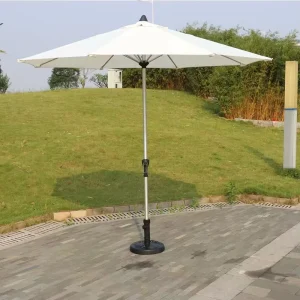 Factory Direct Sale Custom Logo Aluminum Modern Outdoor Umbrella Advertising Beach Sun Parasol Garden Patio Outdoor Furniture
