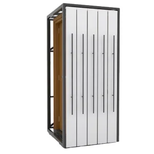 Factory Direct Sale New Pulling Metal Door Display Rack Stand Window Showroom Customized Color Size Customized BSCI