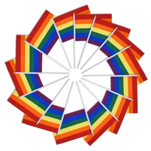 Factory Direct Sale Price Rainbow Pride Hand Mini Flag Rainbow Pride Hand Held Mini Flag Rainbow Pride Hand Hold Mini Flag