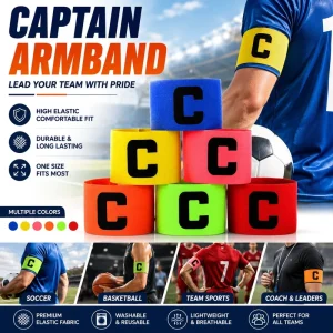 Factory Direct Sale Promotional Captain Armbands for Football Game