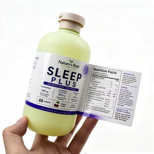 Factory Direct Sales Custom Self Adhesive Stickers for Bottle Matte Waterproof Oilproof Vinyl Waterproof BOPP Label Stickers