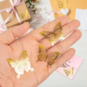 Factory Direct Sales High Quality Transparent PVC Sticker with Gold Logo Scented Candle Craft and Permanent Adhesive