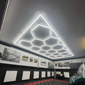 Factory Direct Supply Hexagon Hanging Light Rings Klcb Hexagon Lamp Hexagonal Pendant Led Light
