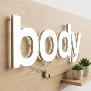 Factory Direct Supply LED Mini Illuminated Letters Signboard Custom Logo Indoor Outdoor Use IP65 Weather Resistance Stainless