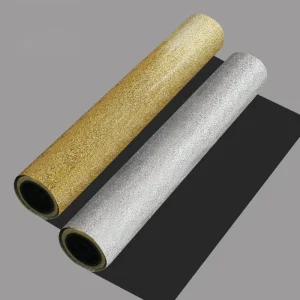 Factory Direct UV Label Film Gold Silver Glitter Soft Stretchable 3D Texture UV Printing