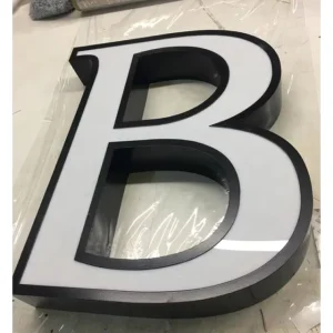 Factory Directly Led Light up Illuminated Letter B Company Brand Logo Outdoor Store Sign Custom Led Signage Letters