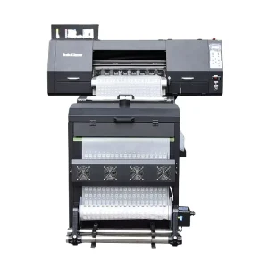 Factory Dual Xp600 PET Film DTF Printer A3 60cm heat press hot stamping printers with powder shaker for Hoodie garments printing