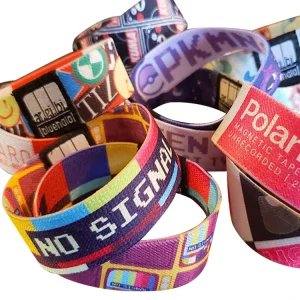 Factory Elastic Wristband Custom Logo Event Wristbands