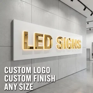 Factory Enseigne Lumineuse Sur Mesure Custom 3D Metal LED Letters Sign Metal Led Illuminated Sign Led Signs For Advertising
