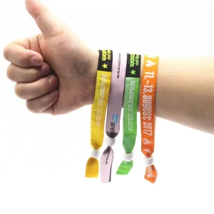 Factory Fabric Bracelet Festival Wristband With Clasp