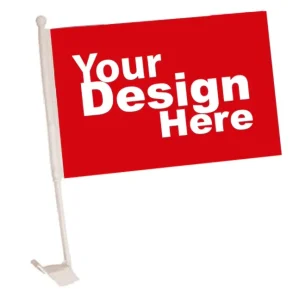 Factory High Quality Polyester Fabric Vehicle Ornament Team Road Show Party Car Window Flag