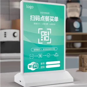Factory I SFG Slim White A3 A4 A5 Size LED Menu Poster Frame Table Standing Advertising Light Box Illuminated Sign 2 Year