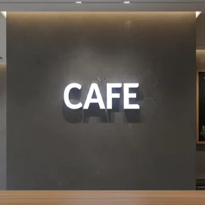 Factory Illuminated Front Lit Channel Letters Custom Aluminum Channel Letters Trimless Channel Letters