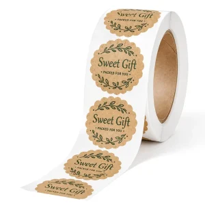 Factory OEM Reliable Die Cut Decal Sheet Waterproof Label for Hostess Thank You Gift Bag