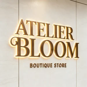 Factory Outdoor Stainless Steel Backlit Channel Letter 3D Signage Name Brand Logo Sign Outdoor Business Sign