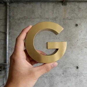 Factory Outdoor or Indoor 3D Custom Metal Letter Sign Stainless Steel Non Luminous Solid Logo Letter Advertising Signs