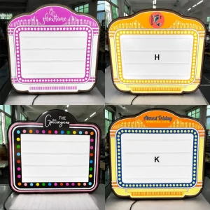 Factory Personalized Marquee Letter Light Box for Birthday Celebration Baby Shower Bridal Shower Wedding Reception Decoration