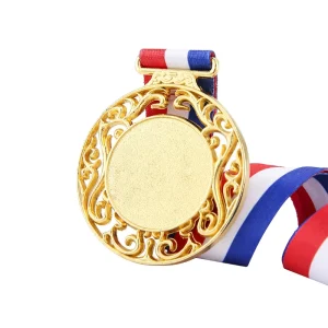 Factory Popular Trophies Medals and Plaques for Training and Team Building Medals Hollow Design Large Polished Trophy