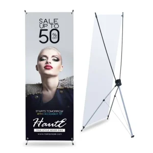 Factory Portable Widescreen Roll up Banner Stand with Custom Graphic Customizable Promotional Retractable Banners
