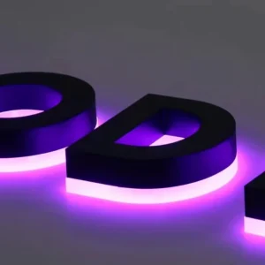Factory Premium Alphabet Letter Sign Company Office Wall Waterproof Backlit Illuminated Sign