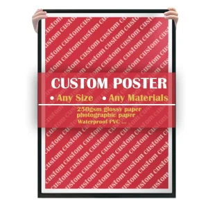 Factory Price Custom Advertising Black Light Poster Paper Poster Printing for Advertising