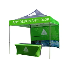 Factory Price Custom Branded Aluminum Frame Oxford Fabric Waterproof Windproof Folding Pop Logo Advertising Outdoor Trade Tent