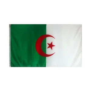 Factory Price Double Stitched Waterproof Polyester Pennant Outdoor 3×5 Custom Printed Algeria Flag with Aluminum Flagpole