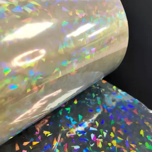 Factory Price Eco Friendly PET BOPP Holographic Laser Self Adhesive Hot Laminated PVC PE Plastic Film Roll Glossy for Stickers