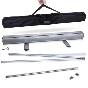 Factory Price Low MOQ Portable 85×200 Pull up Banner Customize Retractable Roll up Banner Exhibition Advertising