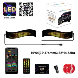 Factory Production LED Flexible Screen Devil’s Eye Follow-Up Advertising Sticker RGB Color Car Body Sticker