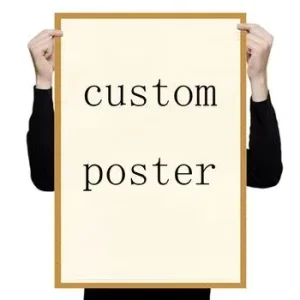 Factory Promotional UV Flower Print Large Format Poster Large A0 Fabric Self Adhesive Single Side Wall Poster Printing