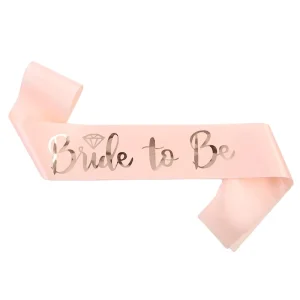 Factory Sale Customized Logo Hot Print Bride to Be Sash Girl Pageant Hen Party Satin Ribbon Sash for Party