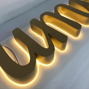 Factory Sale Various LED Character Outdoor Acrylic Metal Stainless Steel Back Luminous Light Lettering Wedding Decorations