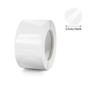 Factory Self-Adhesive Round Clear Transparent Box Bag Sealing Sticker Waterproof 25mm Circle PVC Transparent Sealing Sticker