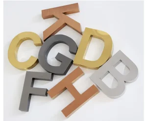 Factory Stainless Steel Metal Letter 3D Sign Stainless Steel Electroplate Sign Letters