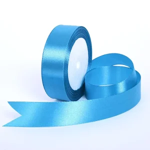 Factory Stocked Custom Smooth Soft Solid All Color Printed Polyester Satin Ribbon for Gift Wrap