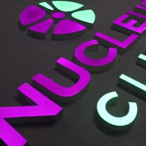 Factory Supply Acrylic Frontlit Sign Letters LED Light up Letter for Advertising for Office