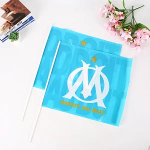Factory Supply Custom Printing PE Material Handheld Flags for Promotional Tour Guide Advertising