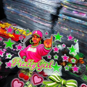 Factory Supply Holographic Silver UV Cup Wraps Stickers for Tumbler Craft Projects Transfer Printing