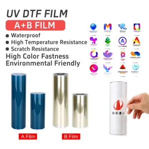 Factory Supply Inkjet UV Printing Heat Transfer PET AB Film Sheet Crystal Film for DTF Printer Clothing